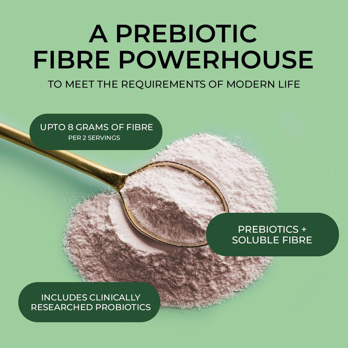 Inspiriko Organic Prebiotics for Gut Health - Award-Winning 10-in-1 Gut Health Powder with Superfoods, Inulin, Probiotics and Prebiotics. No Added Sugar, Made in UK, 180 Grams
