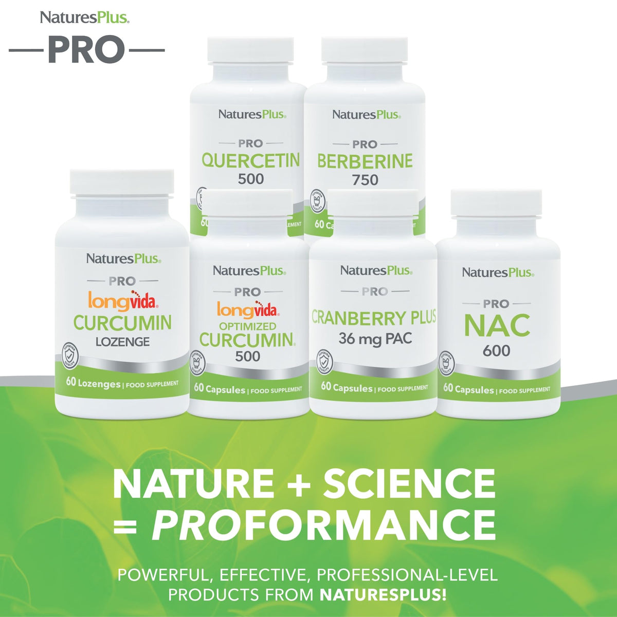 Nature's Plus NaturesPlus PRO Optimized Curcumin Longvida 500 mg Capsules - Superior Absorption Turmeric Extract Supplement - One a Day, Vegan, Gluten Free - 60 Capsules