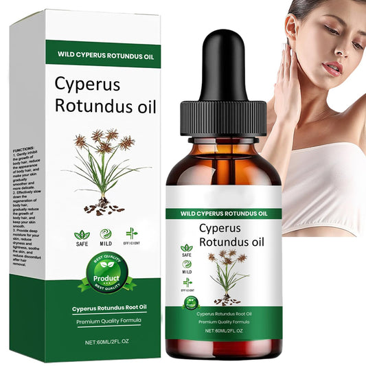 AuraBeen Cyperus Rotundus Oil - Nut Grass Extract, 60ml Body Skin Nurturing Serum for Gentle Care