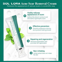 Shengqialun Herbal Scar Cream, Advanced Scar Treatment, Scar Healing Cream for Skin Repair, Scar Remover, Acne Treatment, Fade Stretch Marks, Scar Removal Cream Effective On Old & New Scars Face& Body