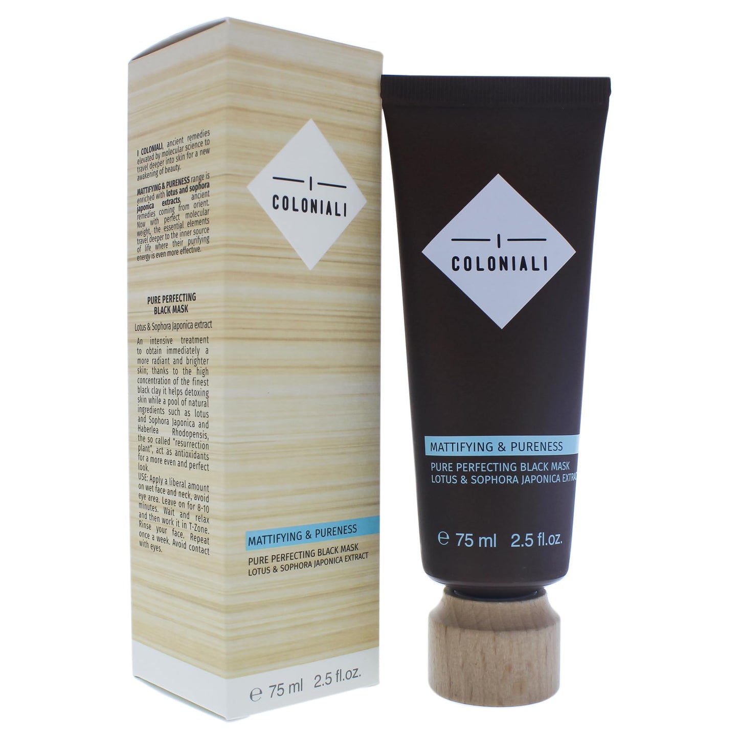 I Coloniali Pure Perfecting Black Mask 75ml Unisex Hair Conditioning Mask