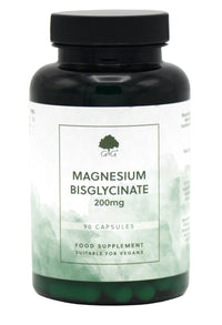 Magnesium Bisglycinate | 200mg Elemental Magnesium per 3 Capsule Dose | 90 Vegan Capsules | G&G Vitamins