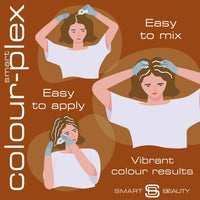 Copper Hair Dye Permanent with Plex Hair Care, PPD free hair dye 100% Grey Hair Coverage hair dye kit Ginger Permanent Hair Colour for women or men Cruelty-Free Vegan Hair Dye Smart Beauty (pack of 3)