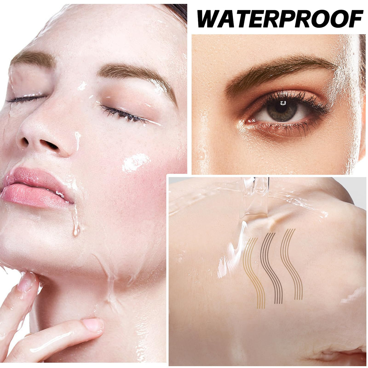 Apooliy Microblading Eyebrow Pen，Waterproof Eye Brow Pencils with 4 Fork Tip，Create Natural Hair-Like Brows, Last All-Day,Dark Brown