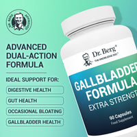 Dr. Berg Nutritionals Dr. Berg's Gallbladder Formula Extra Strength - Promotes Digestive Comfort & Improved Absorption of Nutrients & More Satisfied After Meals - 90 Capsules