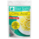 Elixir Gardens Elixir Salts - Citric Acid | 500g + 125g Free | For Use With Bath Bombs, Cleaning, descaling, preservative, Cooking, Nutrient, Elderflower | Comes in Re-sealable Pouch
