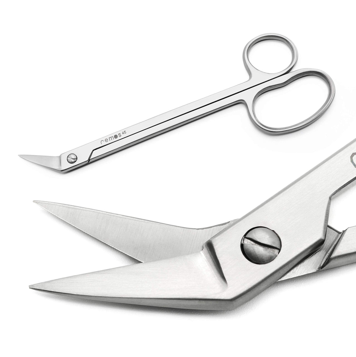 remos professional body care REMOS Toenail Scissors with Angled tip Made of Stainless Steel - 18 cm