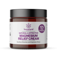 Benatural Essentials All Natural Magnesium Relief Cream 100g | Soothes Muscles & Improves Sleep | Made in The UK | pH Balanced