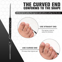 FERYES Ingrown Toenail Tools,Toenail Lifter and Toenail File Kit for Ingrown Toenails Treatment - Surgical Grade Stainless Steel