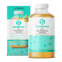Symprove Liquid Live & Active Bacteria, Original Flavour, Water-Based, Dairy & Gluten Free, Vegan (1 x 500ml)