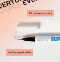 Technic Euphoria Metallic Liquid Liner - Highly Pigmented - Long Lasting - Brush like Tip for Ultimate Precision 0.8ml (Blue)