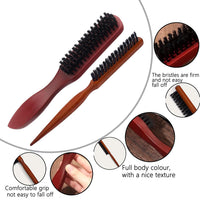 STIFFENERS 5-Pack Slick Back & Teasing Brush - Men's Beard & Hair Styling Brush for Thin or Thick Hair