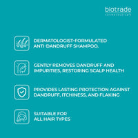 Biotrade sebomax Biotrade Sebomax Control Anti-Dandruff Shampoo with Undecylenic Acid – Anti-Itch Shampoo that Soothes Irritated Scalp and Removes Dandruff & Impurities – 200 ml