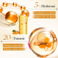 RUICHING Lumibalm Upcircle Eye Cream, Turmeric Eye Cream for Dark Circles and Puffy Eyes, Anti Aging Tightening Reduce Fine Line Under Eye Brightener, Smooth Firm Eye Moisturiser, All Skin Types