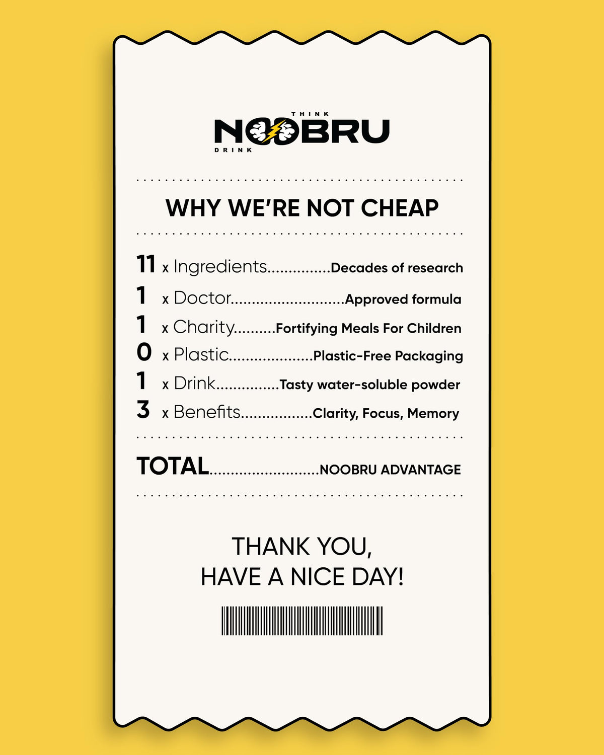 Noobru Аdvantage Nootropic - Delicious Nootropics Brain Supplement with 11 Active Ingredients - Natural Cognitive Enhancer - 20 Strawberry Lemonade Sachets - 1 Month Supply, 20 Count (Pack of 1)