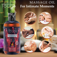 LAST TOUCH Aphrodisiac Sensual Massage Oil for Couples Sexual - Massage Oils for Date Night - Massage Oil for Massage Therapy - Aromatherapy Oil for Intimate Moments - Aphrodisiac Oil 8.45 fl oz