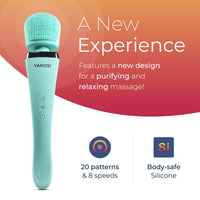 Yarosi Wireless Curve Brush Therapeutic Device Waterproof Version - 8 Powerful Speeds and 20 Patterns - for Muscle Aches and Sports Recovery - Rechargeable - Travel Friendly - Green