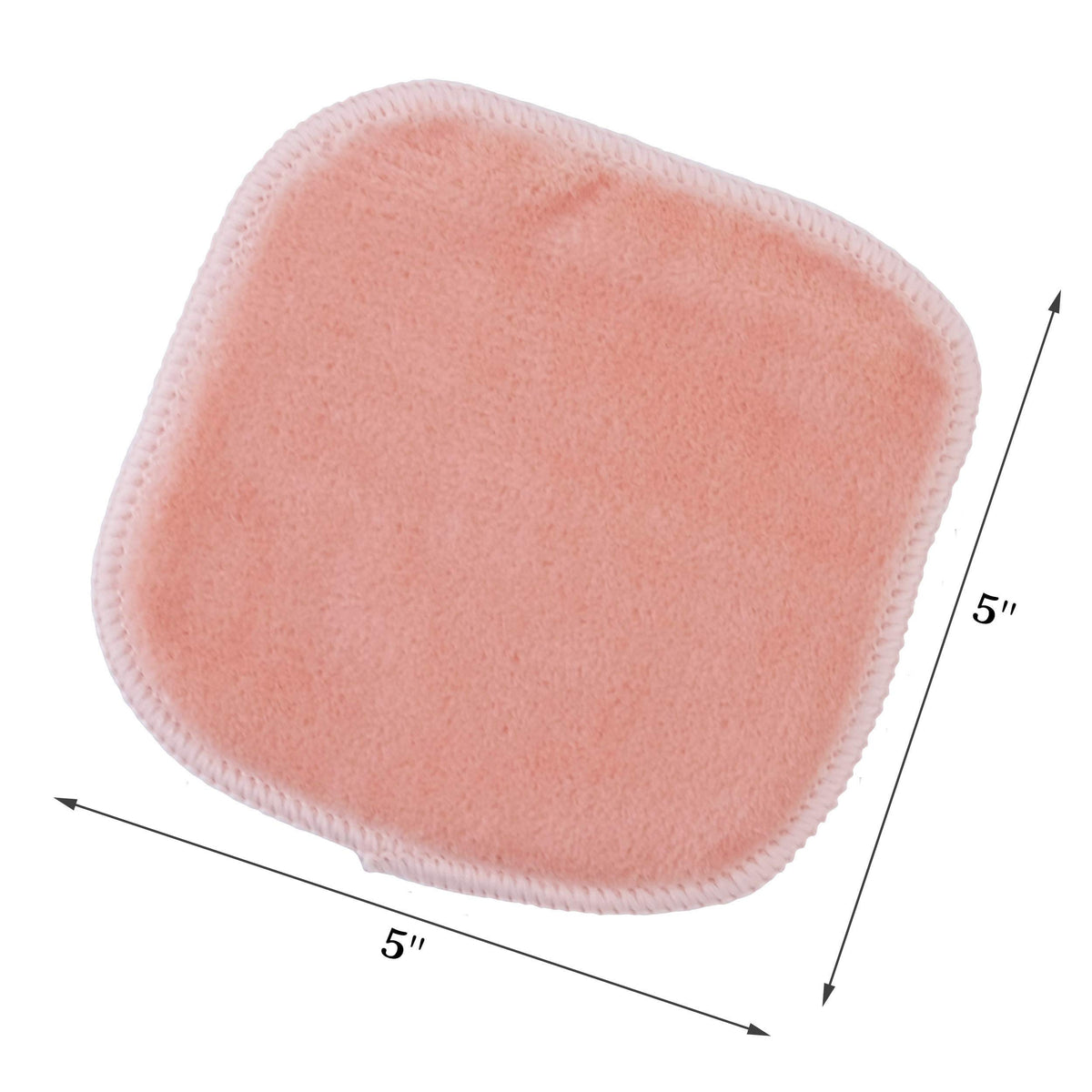 POLYTE Polyte Premium Hypoallergenic Chemical Free Microfibre Fleece Makeup Remover and Facial Cleansing Cloth (13x13 cm, 10 Pink Cloths)