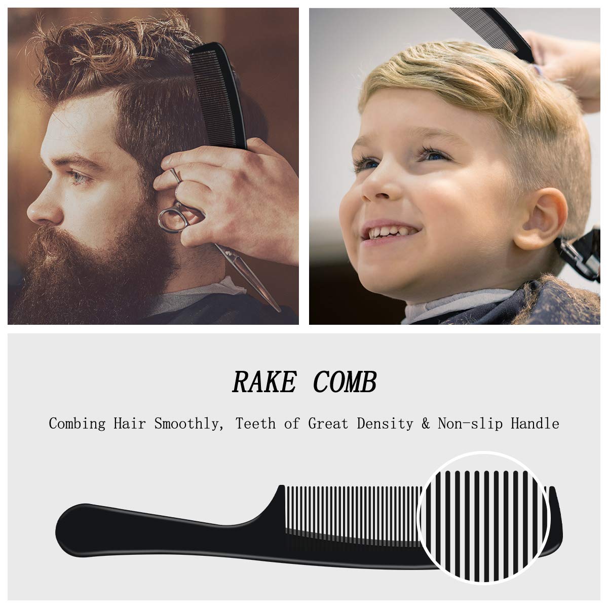 URAQT Hairdressing Combs Set, 3pcs Hair Combs Hair Brushes, Pin Tail Comb, Anti Static Fine Tooth Cutting Comb Professional Salon Styling Comb