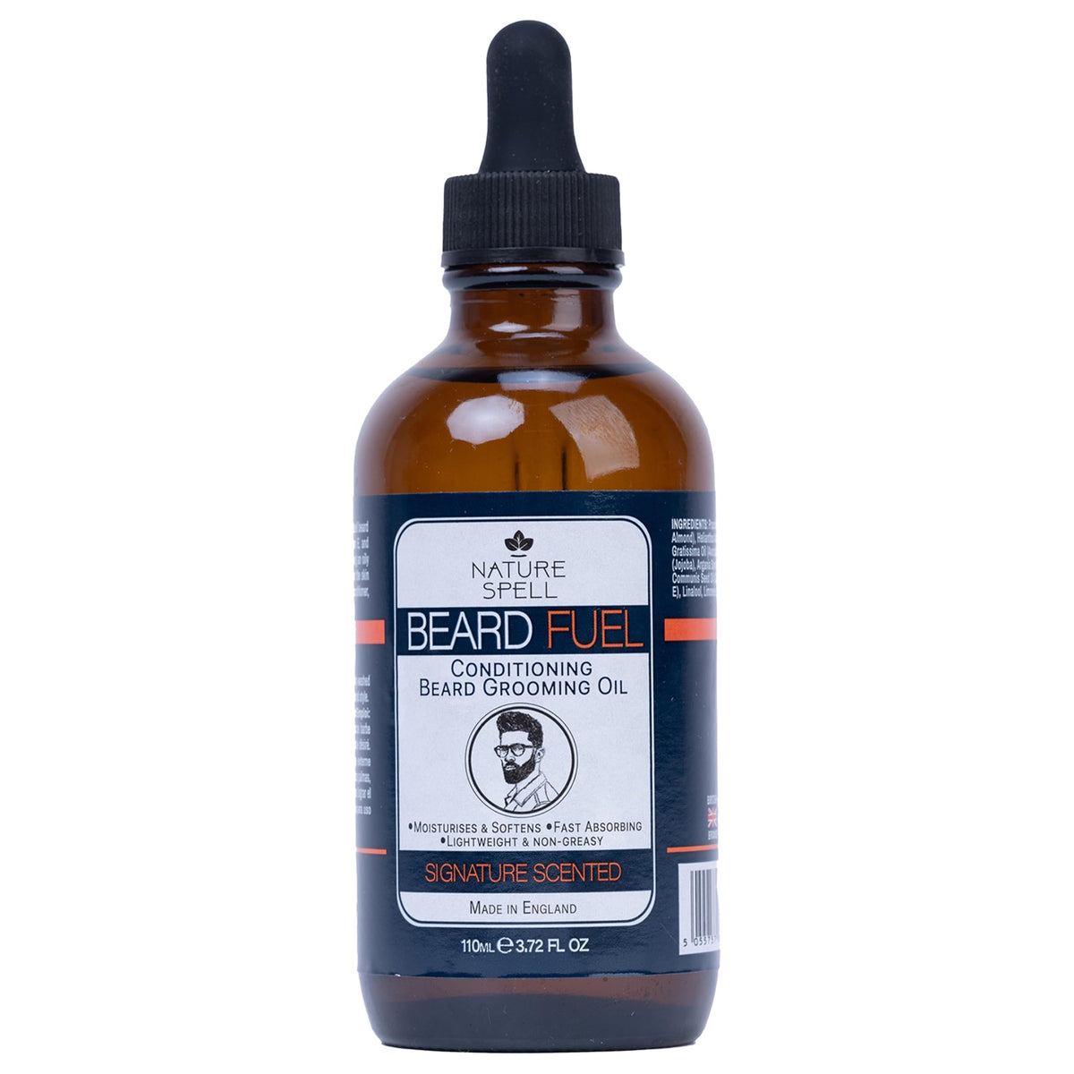 Nature Spell Beard Growth Oil for Men, Promotes Thicker, Fuller Facial Hair, With Argan, Jojoba & Castor Oils, Vegan, 110ml