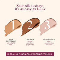 SCULPTED by Aimee Connolly Satin Silk Longwear Foundation from Sculpted by Aimee (Medium 4.0) - Lightweight, Hydrating & Buildable High Coverage, Sweat-Resistant Foundation