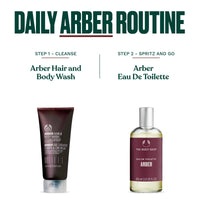 The Body Shop Arber Hair & Body Wash (1x 200ml), 2-in-1 Shampoo & Body Wash for Men, Sensual Woody Scent with Lime, Coriander & Sandalwood