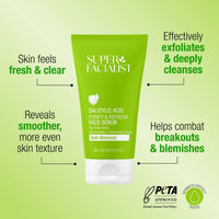Super Facialist Salicylic Acid Anti Blemish Purify & Refresh Facial Scrub 150ml