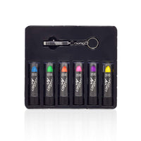 UV Glow Blacklight Lipstick - 6 Colour Variety Pack, 3.7g - Day or Night Stage, Party or Costume Makeup by Splashes & Spills