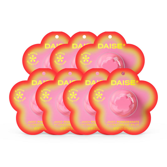 Daise DAISE Hydrating Lip Balm in Juicy Pomegranate, With Vitamin E and Shea Butter, 0.25 oz/7 g, 7×7 g (Juicy Pomegranate)