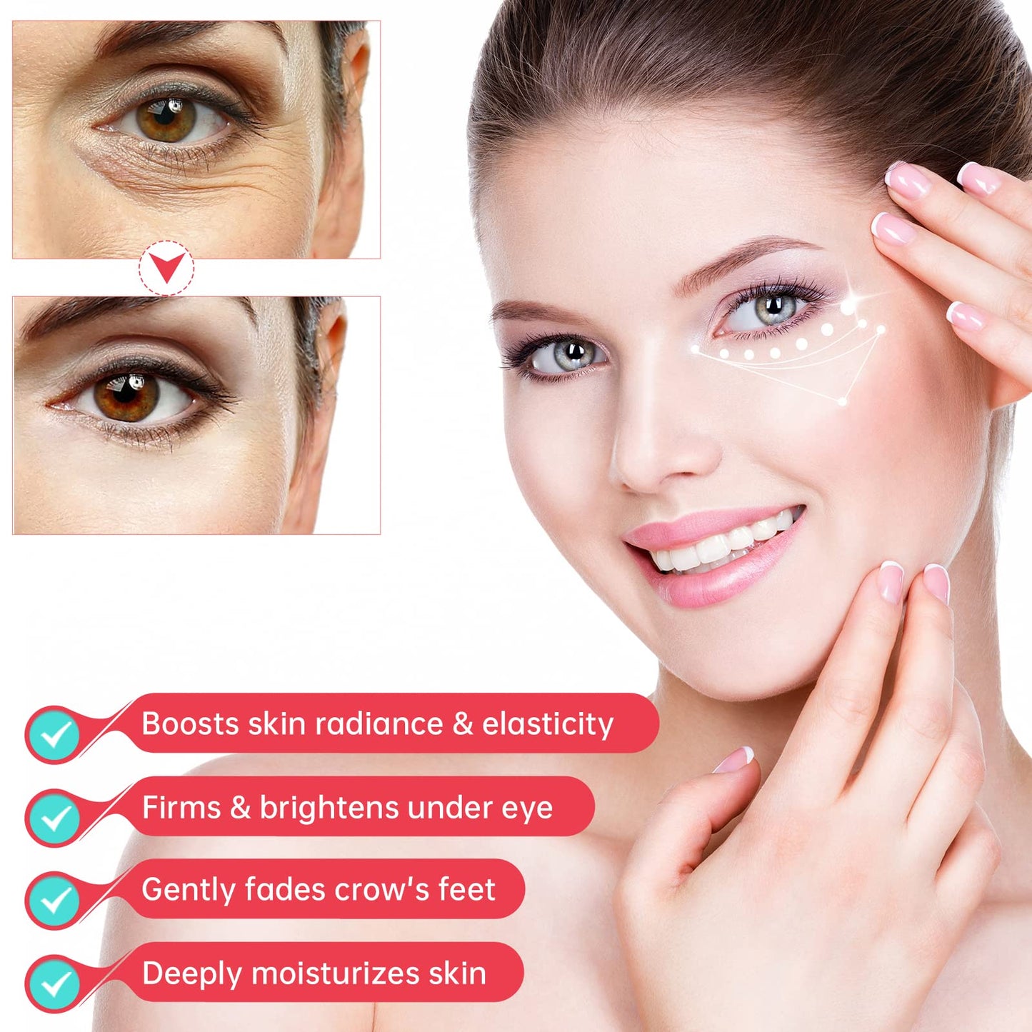 ELBBUB Retinol Eye Stick - Anti Wrinkle Eye Cream for Puffy Eyes, Dark Circles, Eye Bags, Crows Feet, Wrinkles, Reduces Wrinkles Saggy Skin Puffy Eyes