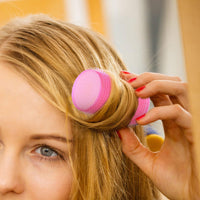 FOMIYES Hair Rollers, 12Pcs Rollers For Hair, Heatless Hair Curler, Self Grip Hair Rollers for Long Hair,Medium and Short Hair