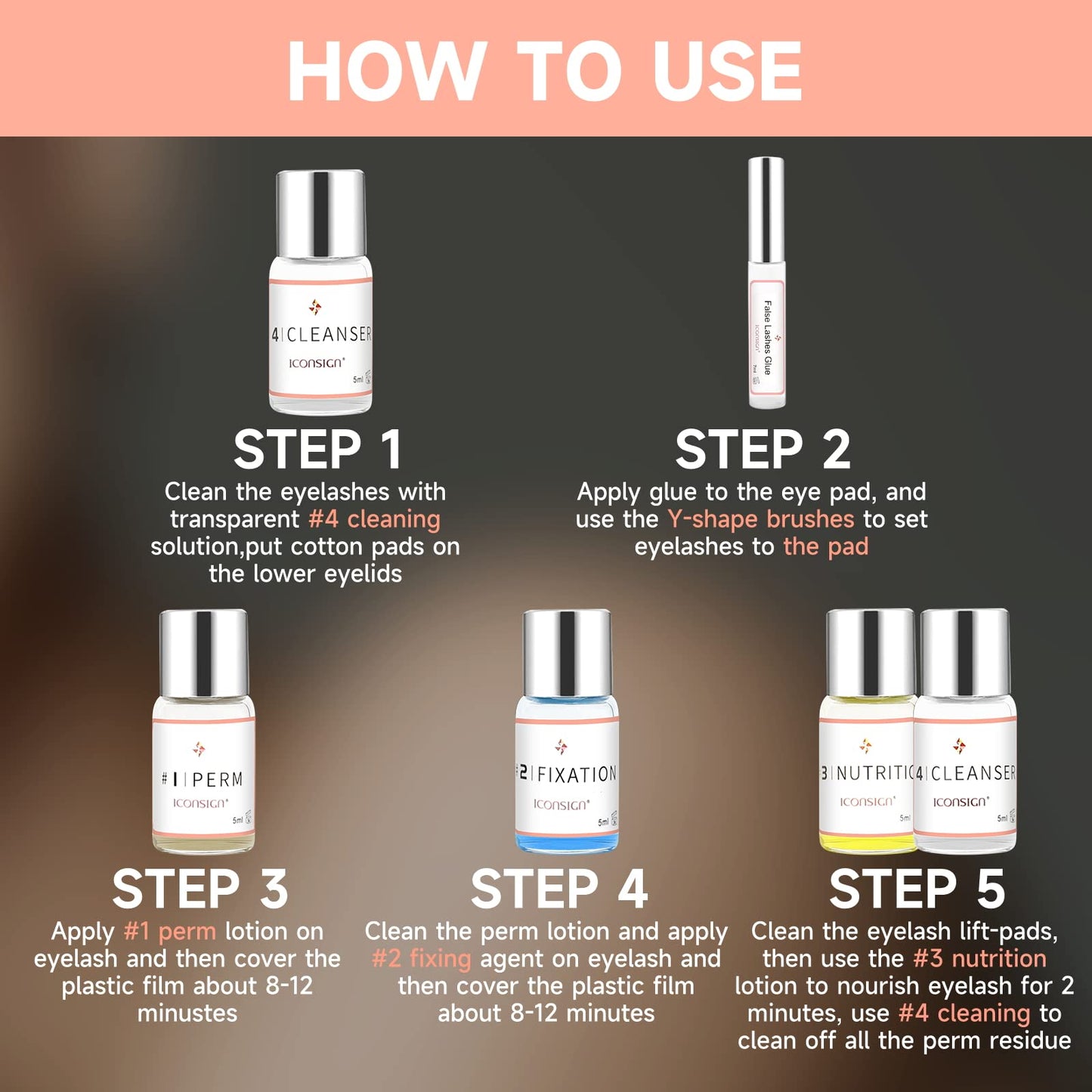 RONKIE Lash Lift Kit - Eyelash Perm Kit - Professional Eyelash Curling Set - Glue Upgraded Version - Semi-Permanent Curling Perming Wave Suitable for Salon at Home (White)
