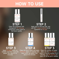 RONKIE Lash Lift Kit - Eyelash Perm Kit - Professional Eyelash Curling Set - Glue Upgraded Version - Semi-Permanent Curling Perming Wave Suitable for Salon at Home (White)