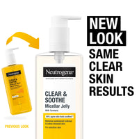 Neutrogena Clear & Soothe Micellar Jelly Make-Up Remover 200ml, Gentle and Effective Cleanser to Remove Make-Up, Suitable for Sensitive Skin