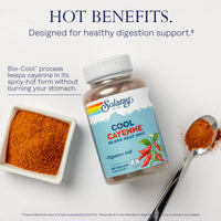 SOLARAY Cool Cool Cayenne 40,000 HU, Healthy Digestion, Circulation, Metabolism & Cardiovascular Support 180 VegCaps