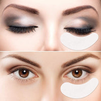 Sunallwell 100 Pairs Eye Lash Pads Eyelash Pads Under Eye Patches Under Eye Pads Under Eye Gel Pads Premium Eye Pads for Eyelash Extensions Pro Salon and Individual Eyelash Extension