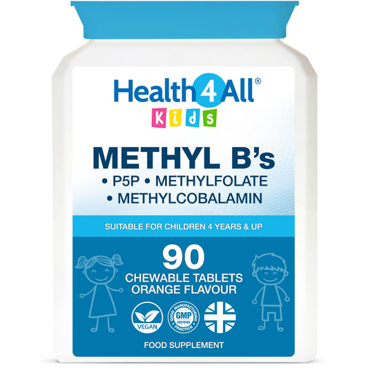 Health4All Kids Methyl B's 90 Chewable Tablets (3 Months Supply)