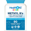 Health4All Kids Methyl B's 90 Chewable Tablets, Stress & Mood Support for Children 4+