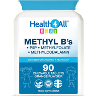 Health4All Kids Methyl B's 90 Chewable Tablets, Stress & Mood Support for Children 4+