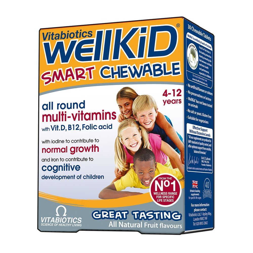 Vitabiotics Wellkid Muli-Vitamins Chewable, 30 Tablets