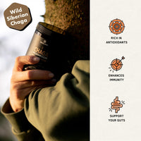 Solve Labs SOLVE Labs® ● Premium Siberian Chaga Extract Powder ● 10% Beta-D-Glucans ● 10:1 Extract ● Zero Fillers & Additives ● 100g ● 3 Months Supply