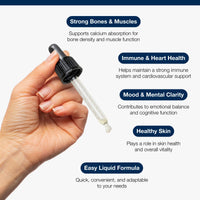 Metagenics Vitamin D3 Liquid Drops - 1000iu Vitamin D for Healthy Immune System, Bones, Muscles & Teeth - Orange, 30ml