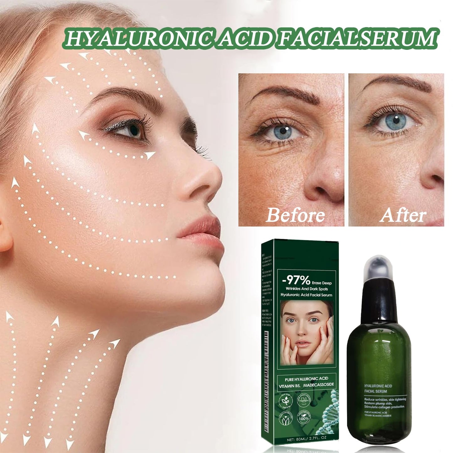 Nadiaen Fubsta Firming Serum,Skin Firming Serum,Skin Firming,Skin Serum,Skin Firming Rejuvenating Serum,Lifting and Firming,Refreshing and Non-sticky,Easy to Absorb,Suitable for All Skin Types