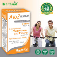 HealthAid A to Z Multivit - 90 Vegan Tablets, Pack of 1