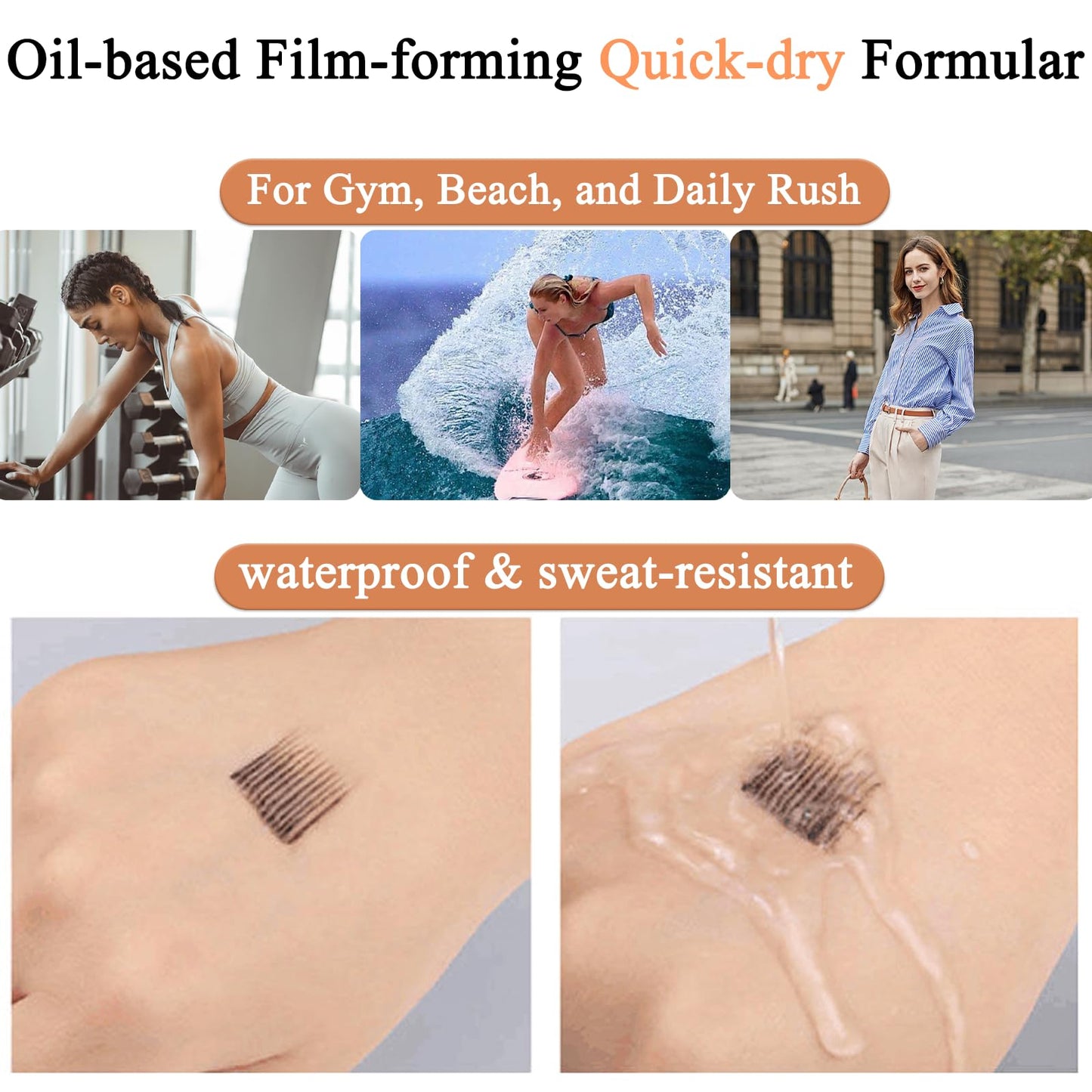 AmiCera Waterproof Mascara, Lengthening Mascara Black, Volume and Length Smudge Proof Quick Dry, Sky High Natural Curling Long Lasting, Eyelash Makeup, Gift for Women Ladies Girls, Starry Sky Shell