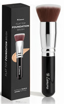 Lamora Foundation Brush Kabuki Flat Top - Perfect For Blending Liquid Make Up, Cream or Flawless Powder Cosmetics - Buffing, Stippling, Concealer - Premium Quality Synthetic Dense Bristles