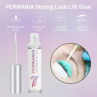 PERMANIA Lash Lift Kit, 2 in 1 Fast Eyelash Lift and Brow Lamination Kit, 5 Pcs Each Sachet, Eyelash Perming Curling Set with Complete Tools, for Salon and Home Use