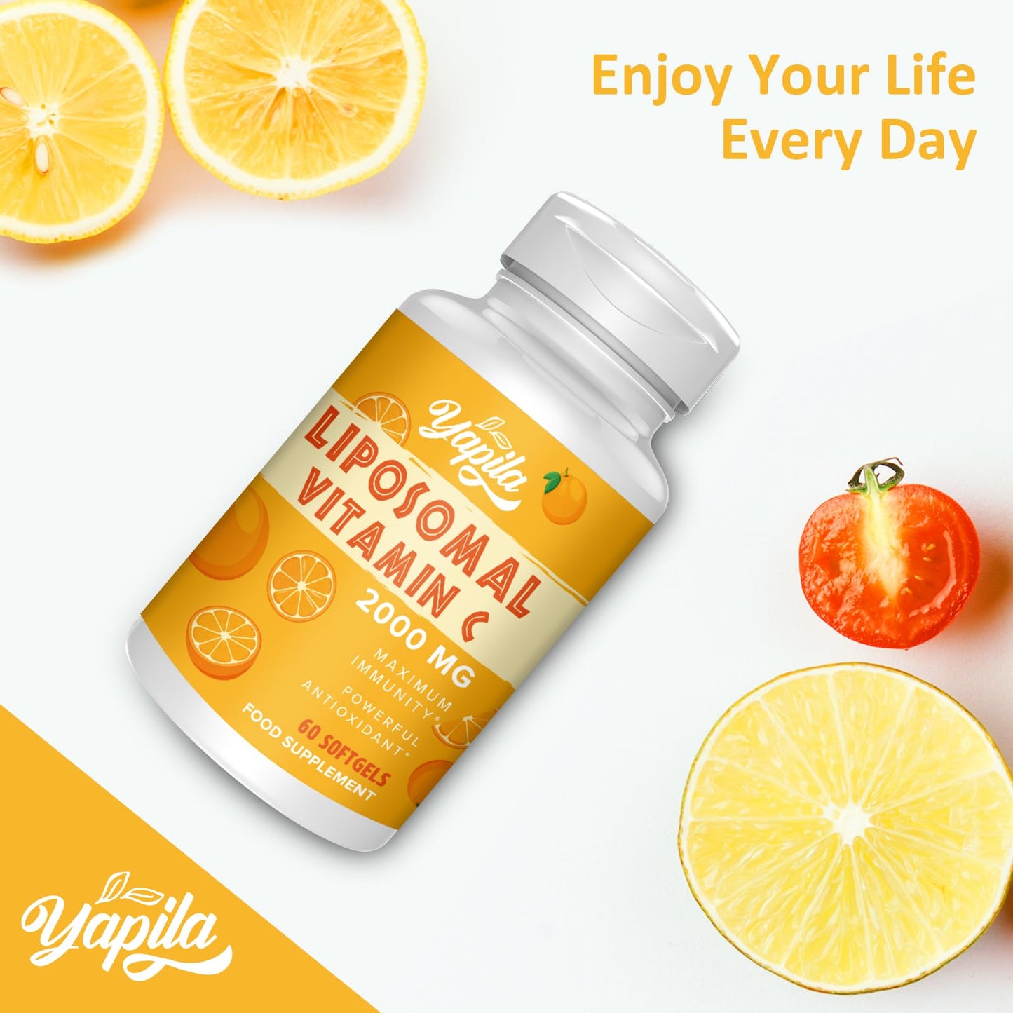 Liposomal Vitamin C Capsules 2000mg(3 Pack), Maximum Absorption, High dose VIT C, Ascorbic Acid, Antioxidant Supplement, Soy-Free, Non-GMO