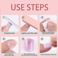 NICENEEDED 24 PCS Red Press on False Toe Nails, Short Glue on Acrylic Toenails, Glossy Reusable Artificial Stick on Fake Toe Nails for Women Nail Salon and Nail Decoration