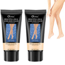Domality Leg Makeup Waterproof No Transfer, Leg Vein Cover Up, Long Lasting Body Scar Tattoo Cover Up, Full Coverage, Light, Easy Application (#1 Natural Color)